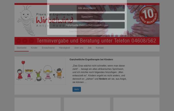 Vorschau von www.ergotherapie-wirbelwind.de, Ergotherapie Wirbelwind
