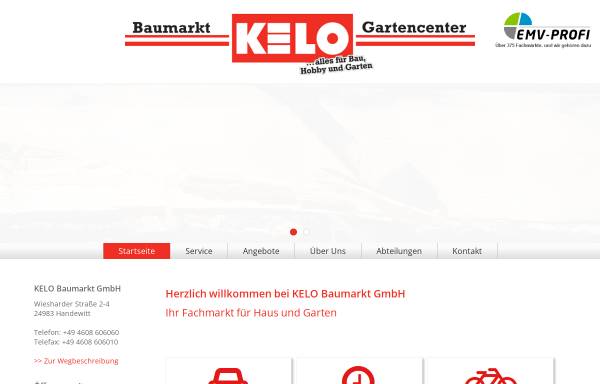 Vorschau von www.kelo-baumarkt.de, KELO Baumarkt GmbH
