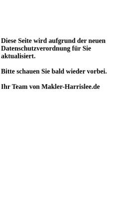 Vorschau der mobilen Webseite makler-harrislee.de, Burkhardt Struve Immobilienberatung