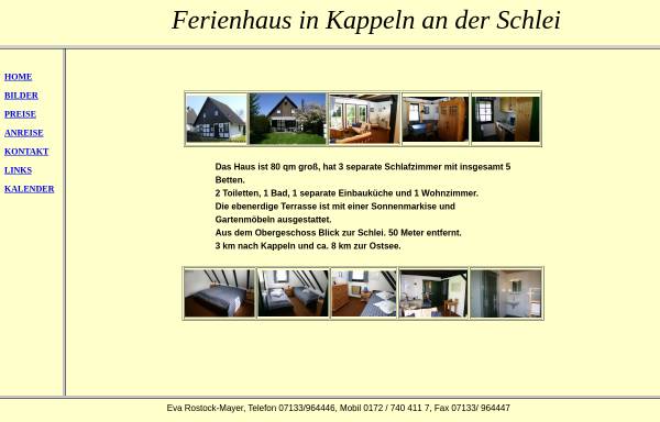 Vorschau von www.ferienhauskappeln.de, Ferienhaus Fam. Rostock-Mayer