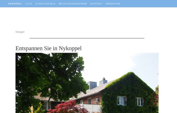 Vorschau von www.nykoppel-ferien.de, Ferienwohnungen Wiebke Knospe