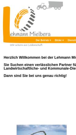 Vorschau der mobilen Webseite www.lehmann-mielberg.de, Lehmann Mielberg