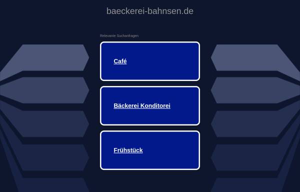 Vorschau von www.baeckerei-bahnsen.de, Bäckerei Bahnsen
