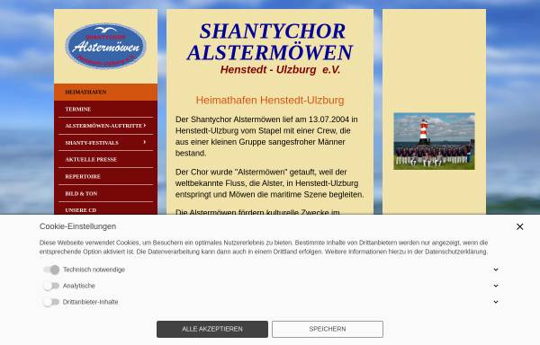 Vorschau von www.alstermoewen.de, Shantychor Alstermöwen Henstedt-Ulzburg e.V.