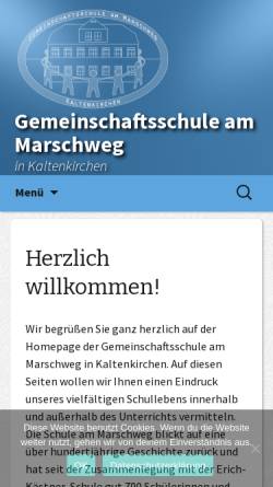 Vorschau der mobilen Webseite kaki-gam.de, Gemeinschaftsschule am Marschweg
