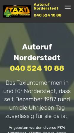 Vorschau der mobilen Webseite taxi-norderstedt.de, Taxi-Ruf, Roland Klee