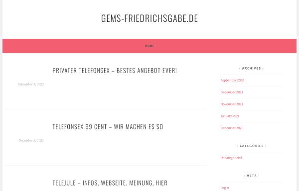 Vorschau von www.gems-friedrichsgabe.de, Gemeinschaftsschule Friedrichsgabe
