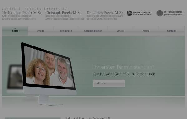 Vorschau von www.zahnarzt-norderstedt.com, Dr. Precht-Keutken & Dr. Precht