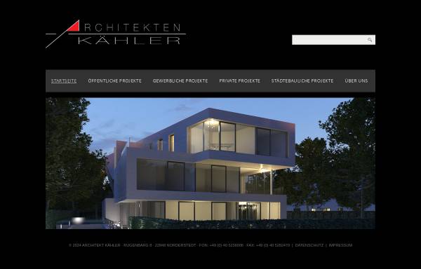 Vorschau von www.architekten-kaehler.de, Architekten Kähler GbR