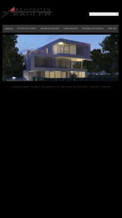 Vorschau der mobilen Webseite www.architekten-kaehler.de, Architekten Kähler GbR