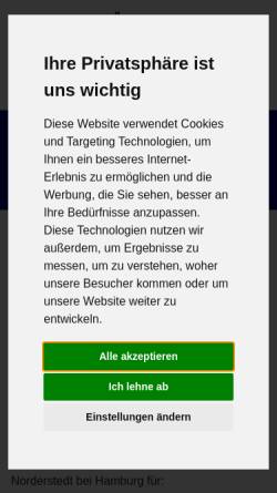 Vorschau der mobilen Webseite www.umzuege-ziemski.de, Rainer Ziemski - Umzüge & Transporte
