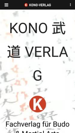 Vorschau der mobilen Webseite kono-verlag.de, Kono-Verlag