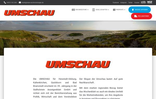 Vorschau von www.umschau.de, Verlagshaus Meincke GmbH