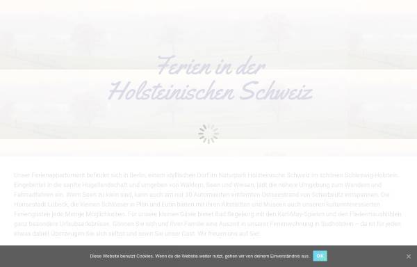 Vorschau von www.holstein-ferienwohnung.de, Ferienwohnung Holstein, Fam. Haack