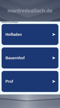 Vorschau der mobilen Webseite www.sallach.eu, Gästezimmer und Ferienwohnung an der Elbe
