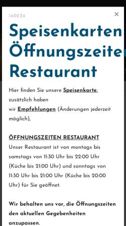 Vorschau der mobilen Webseite www.anno1617.de, Hotel-Restaurant Anno 1617