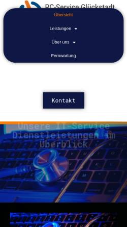 Vorschau der mobilen Webseite www.pc-service-glückstadt.de, PC-Service Glückstadt, Lutz Beier