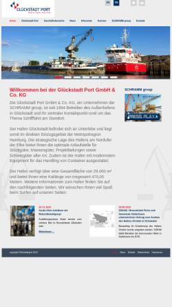 Vorschau der mobilen Webseite www.glueckstadt-port.de, Glückstadt Port GmbH & Co. KG