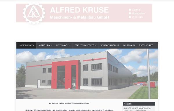 Vorschau von www.kruse-iz.de, Alfred Kruse Maschinen- und Metallbau GmbH