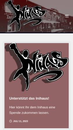 Vorschau der mobilen Webseite www.inihaus.de, Inihaus.de