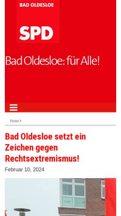 Vorschau der mobilen Webseite www.spd-od.de, SPD Bad Oldesloe