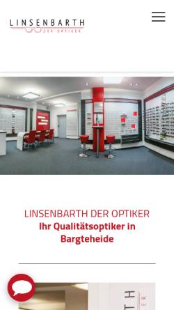 Vorschau der mobilen Webseite optiker-bargteheide.de, Schütt Optik