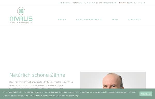Vorschau von www.zahnarztpraxis-nivalis.de, Nivalis - Praxis für Zahnheilkunde
