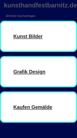 Vorschau der mobilen Webseite kunsthandfestbarnitz.de, KunstHandFest Barnitz