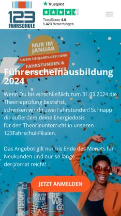 Vorschau der mobilen Webseite www.fahrschule-richert.de, Fahrschule Richert
