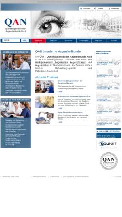 Vorschau der mobilen Webseite www.qan-augenaerzte.de, QAN - Qualitätsgemeinschaft Augenheilkunde Nord