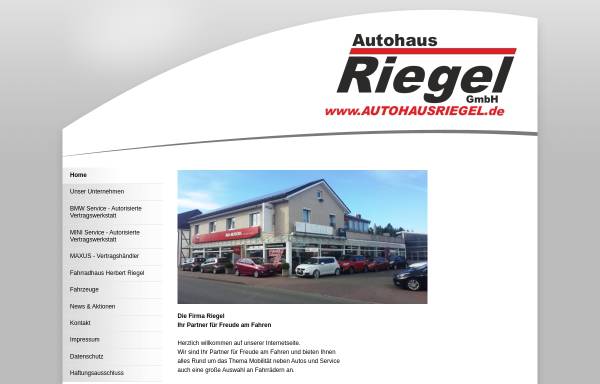 Vorschau von www.autohausriegel.de, Autohaus Riegel