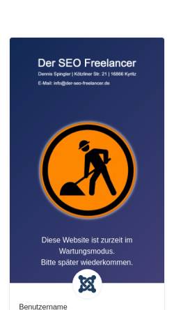 Vorschau der mobilen Webseite www.der-seo-freelancer.de, Dennis Sprengler