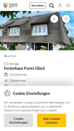 Vorschau der mobilen Webseite inselpur.de, InselPur.de