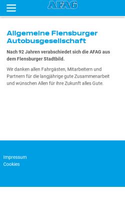 Vorschau der mobilen Webseite www.afag-bus.de, AFAG Bus GmbH & Co. KG