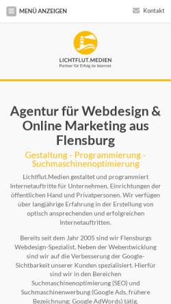 Vorschau der mobilen Webseite www.lichtflut-medien.de, Lichtflut.Medien GmbH & Co. KG