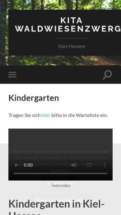 Vorschau der mobilen Webseite www.waldwiesenzwerge.de, Waldwiesenzwerge e.V.