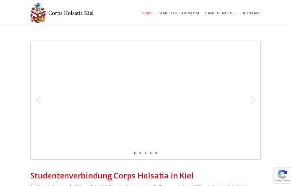 Vorschau von www.corps-holsatia.de, Corps Holsatia zu Kiel - seit 1813 Landescorps in Schleswig-Holstein