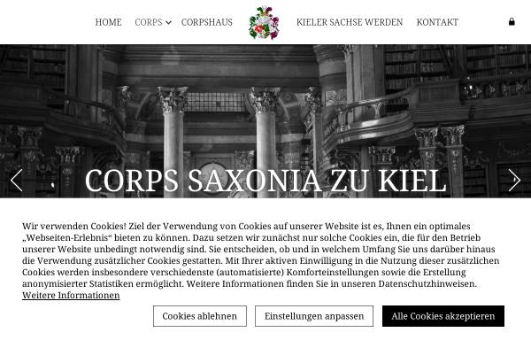 Vorschau von www.saxoniakiel.de, Corps Saxonia zu Kiel