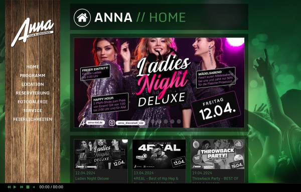 Vorschau von www.anna-kiel.de, Anna - Club und Discostadl