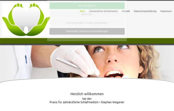 Vorschau von www.wegener-internet.de, Zahnarztpraxis Stephan Wegener