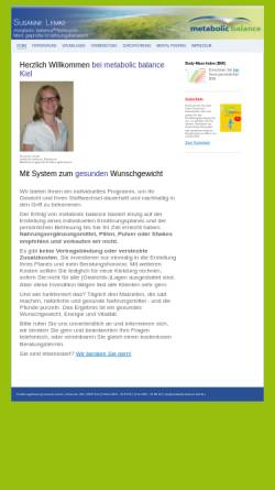 Vorschau der mobilen Webseite www.metabolic-balance-kiel.de, Susanne Lemke