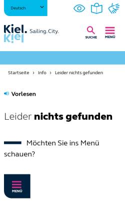 Vorschau der mobilen Webseite www.kiel.de, Die Kieler Stadtteile 2015