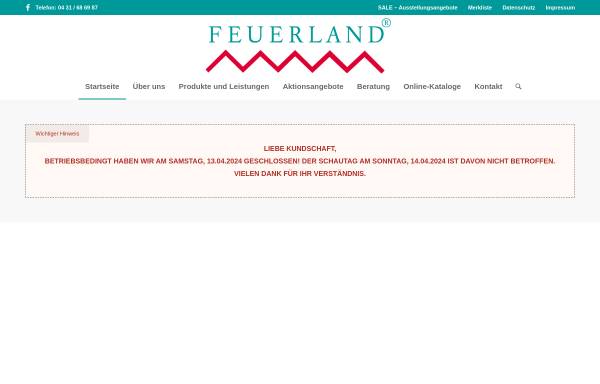 Vorschau von www.feuerland-kiel.de, Feuerland, Dipl. Ing. Peter Frohmeyer