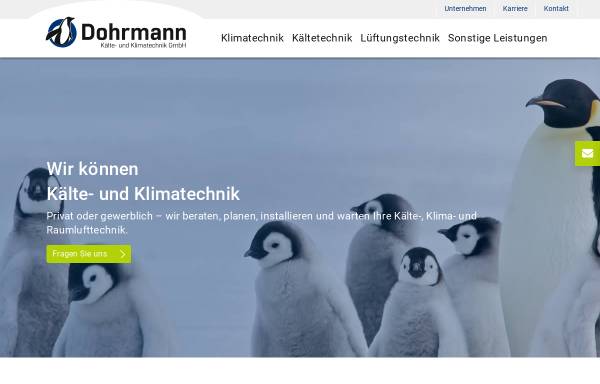Vorschau von www.klimakiel.de, Dohrmann Kältetechnik GmbH