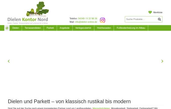 Vorschau von www.dielen-parkett-holzhandel.de, Dielen Kontor Nord