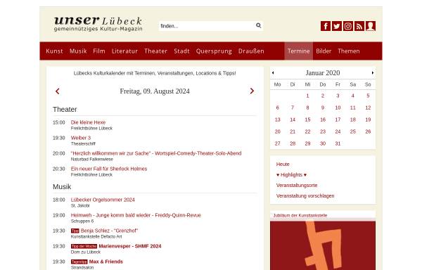 Vorschau von www.luebeck-termine.de, Lübeck Termine