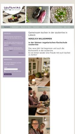 Vorschau der mobilen Webseite www.kochschule-souterrine.de, Souterrine