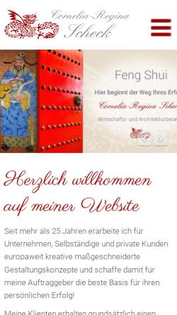 Vorschau der mobilen Webseite www.feng-shui-2001.de, Feng Shui - Scheck