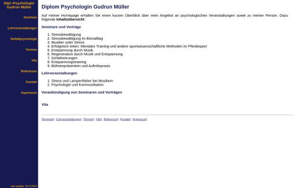 Vorschau von www.gudrun-mueller.de, Dipl. Psychologin Gudrun Müller