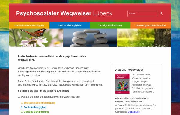 Vorschau von www.psychosozialer-wegweiser-luebeck.de, Psychosozialer Wegweiser